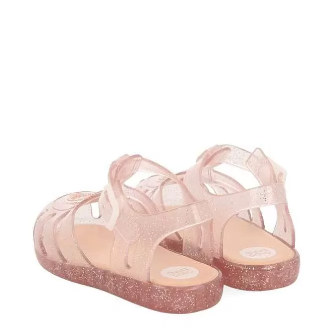 Bebe | Chanclas Para Bebe<Gioseppo Zapatos Cangrejo Rosa Con Brillo Y Parche Osito Bebe Newberg