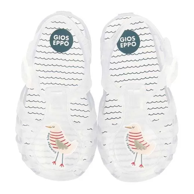 Bebe | Chanclas Para Bebe<Gioseppo Zapatos Cangrejo Transparente Con Parche De Gaviota Para Bebe Mosset